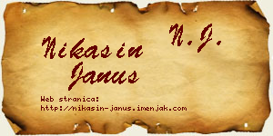 Nikašin Janus vizit kartica